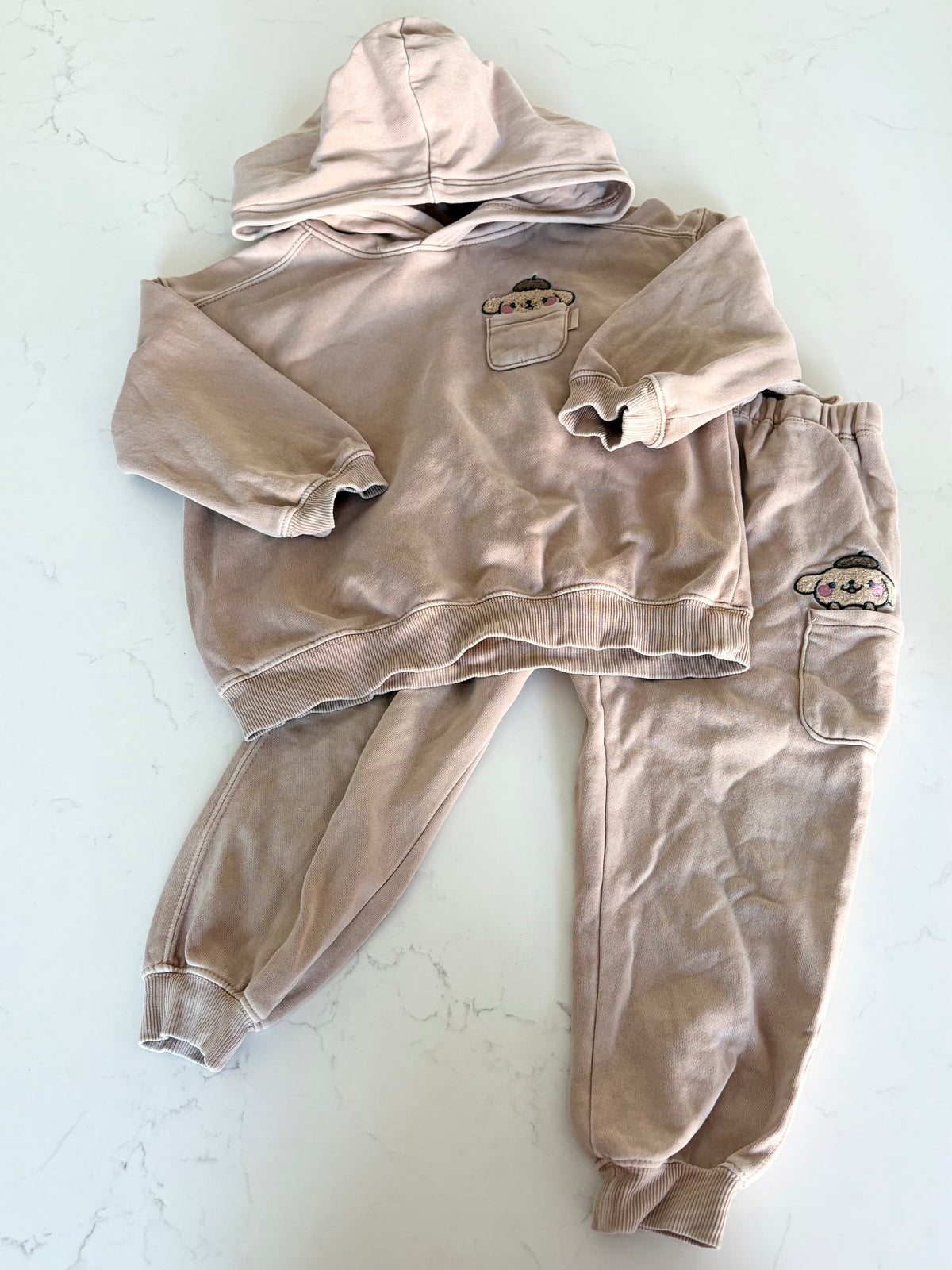 H&M-Ensemble-3/4T ( genoux léger usé )