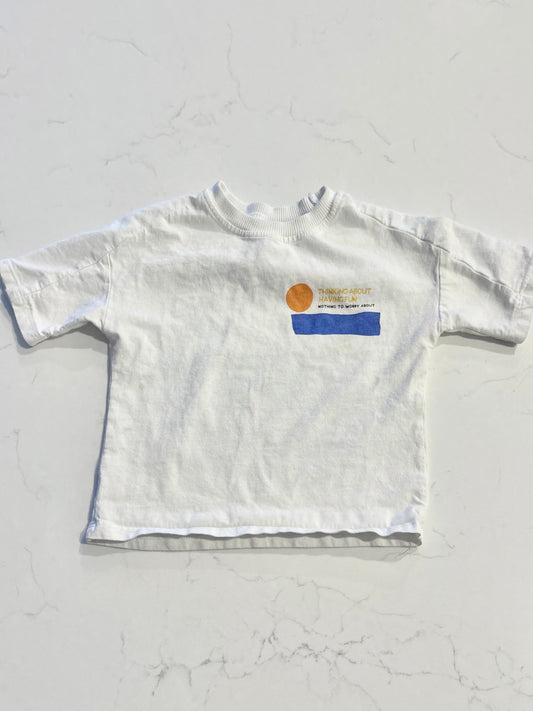 Zara-T shirt-18/24 mois ( légère imperfection)