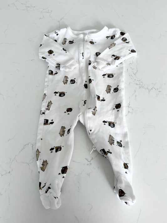 Petit lem-Pyjama-9 mois (légère imperfection)