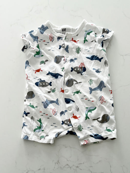 H&M-Barboteuse-6/9 mois