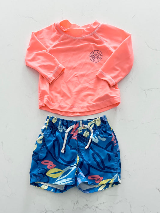 GAP-Maillot de bain-0/6 mois (haut légèrement imparfait)