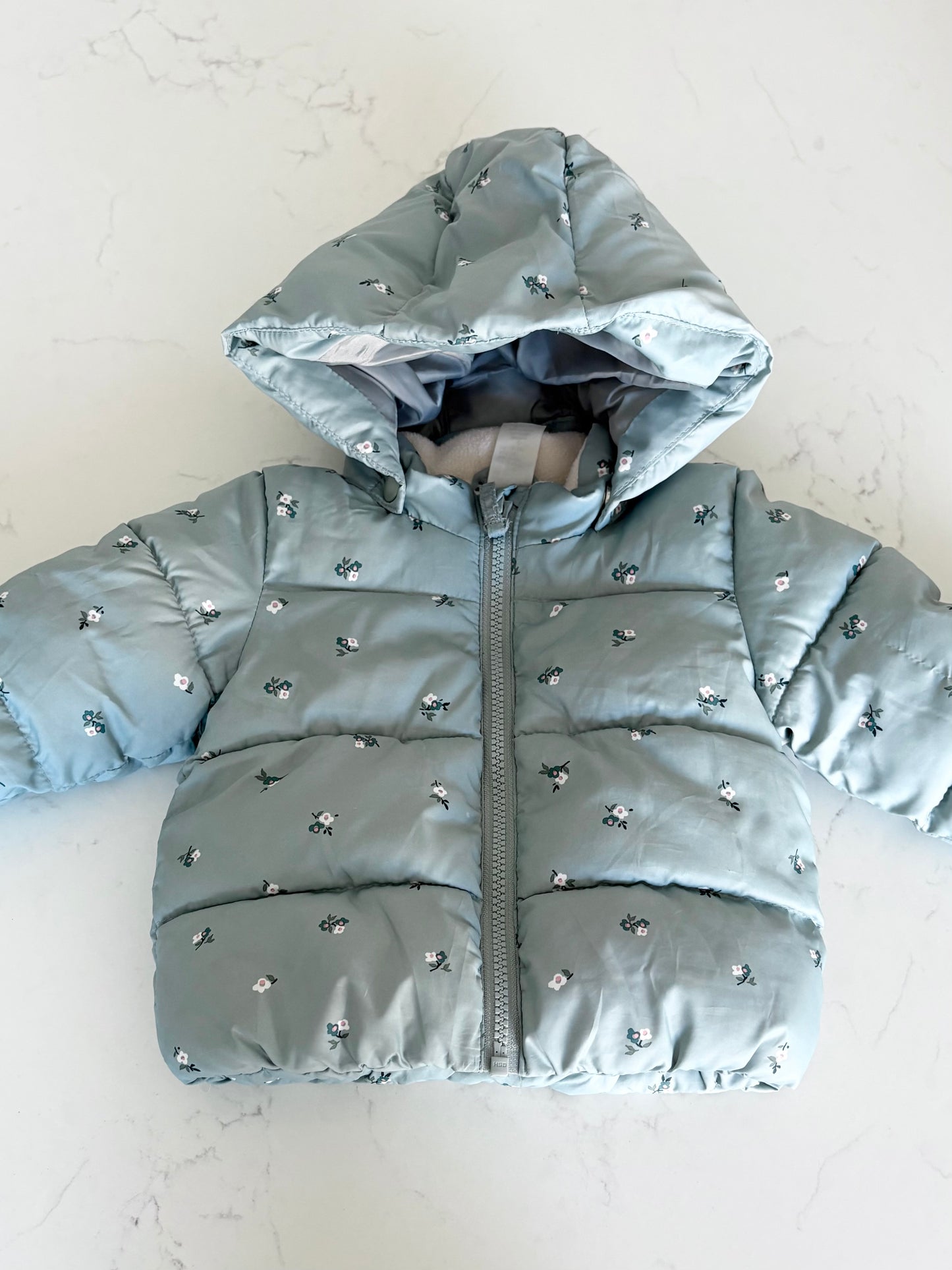 H&M-Manteau matelassé-4/6 mois
