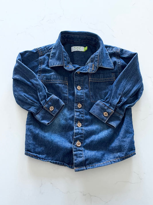 Gagou Tagou-Chemise en jeans-12 mois