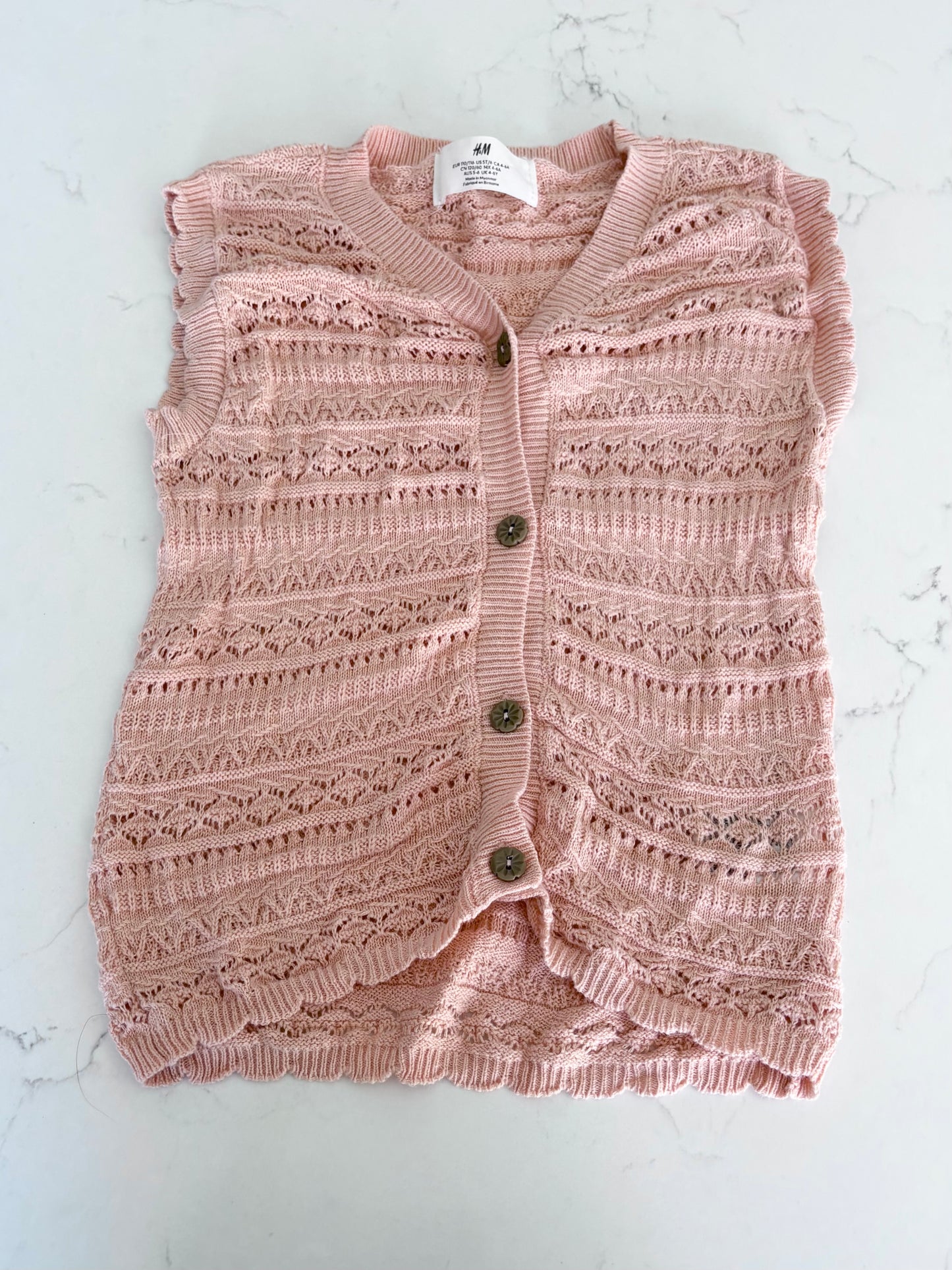 H&M-Veste en laine sans manche-4/6T