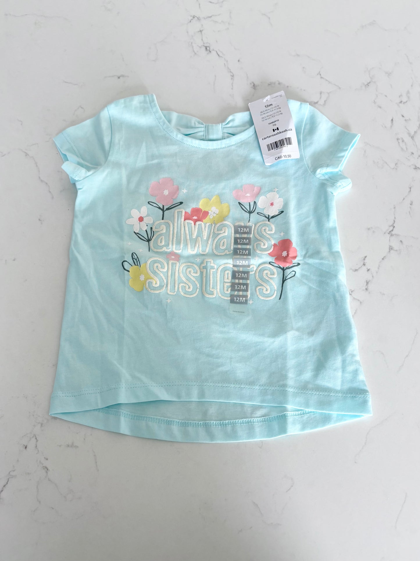 Neuf-Carters-T shirt-12 mois