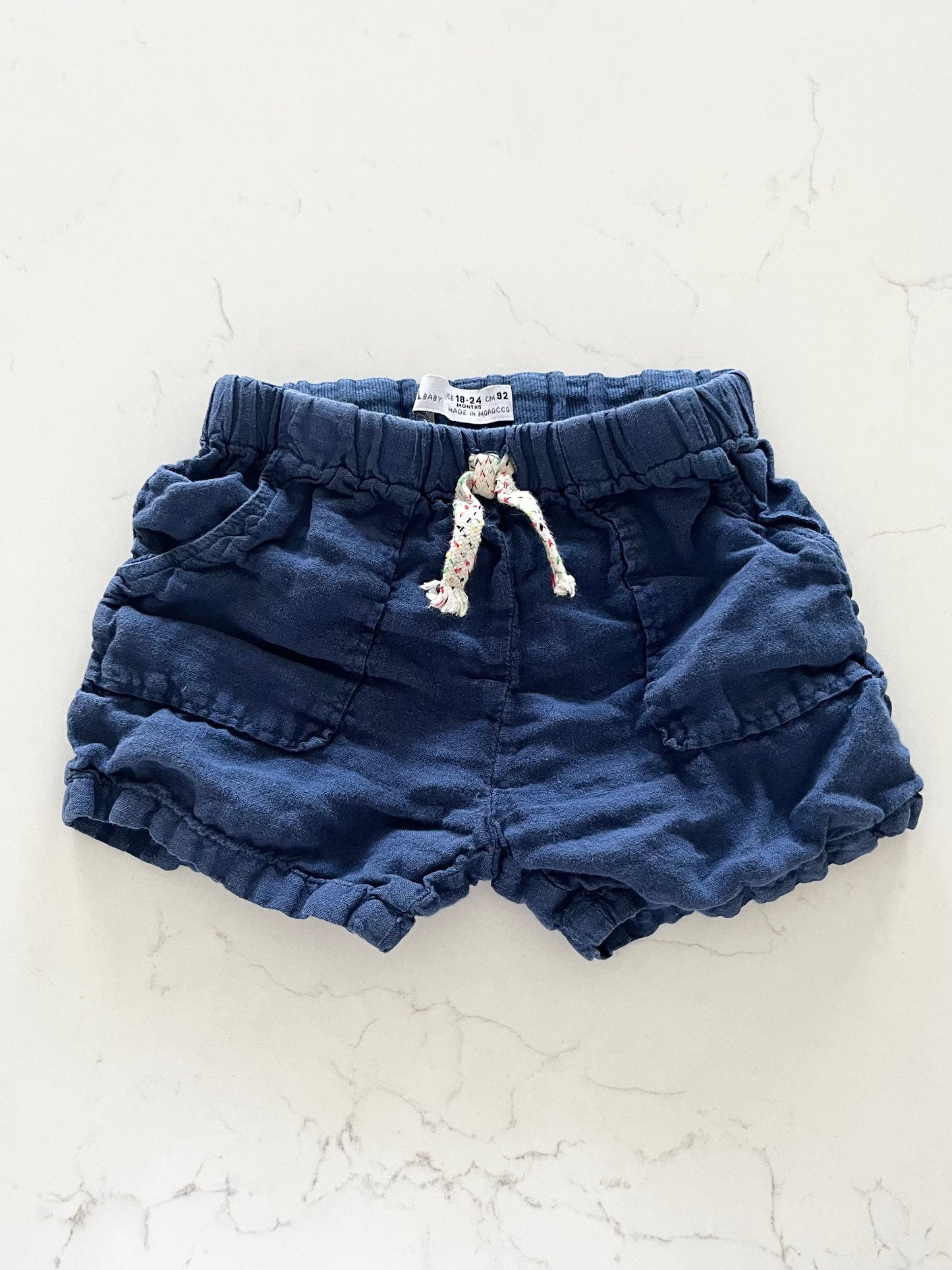 Zara-Short style lin-18/24 mois