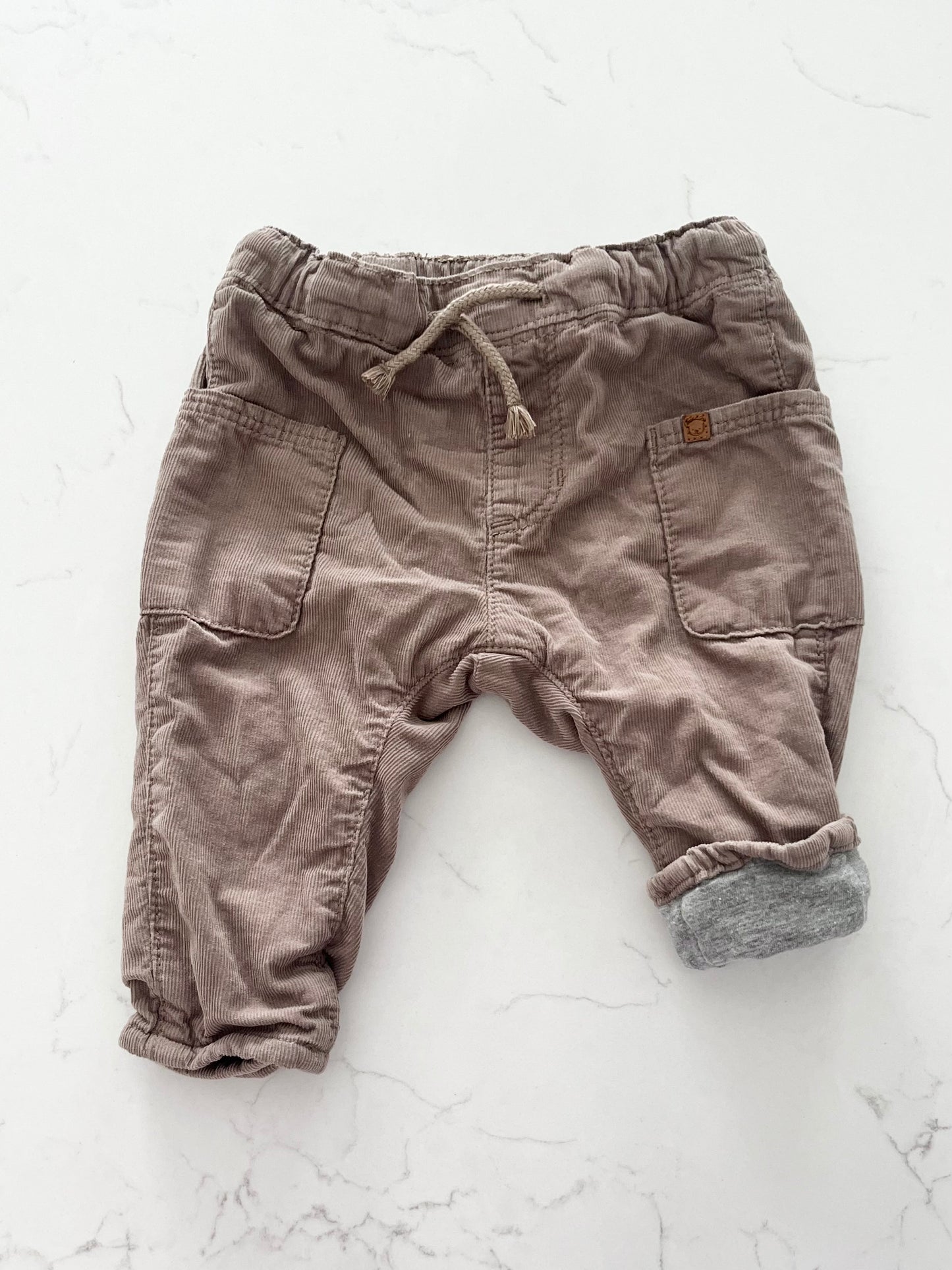 H&M-Pantalon doublé-4/6 mois