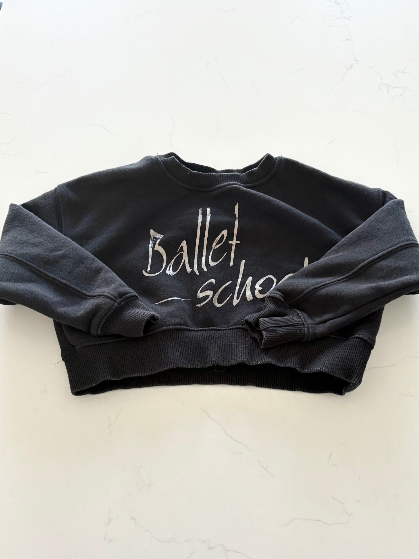 Zara-Crewneck crop top-6/7T