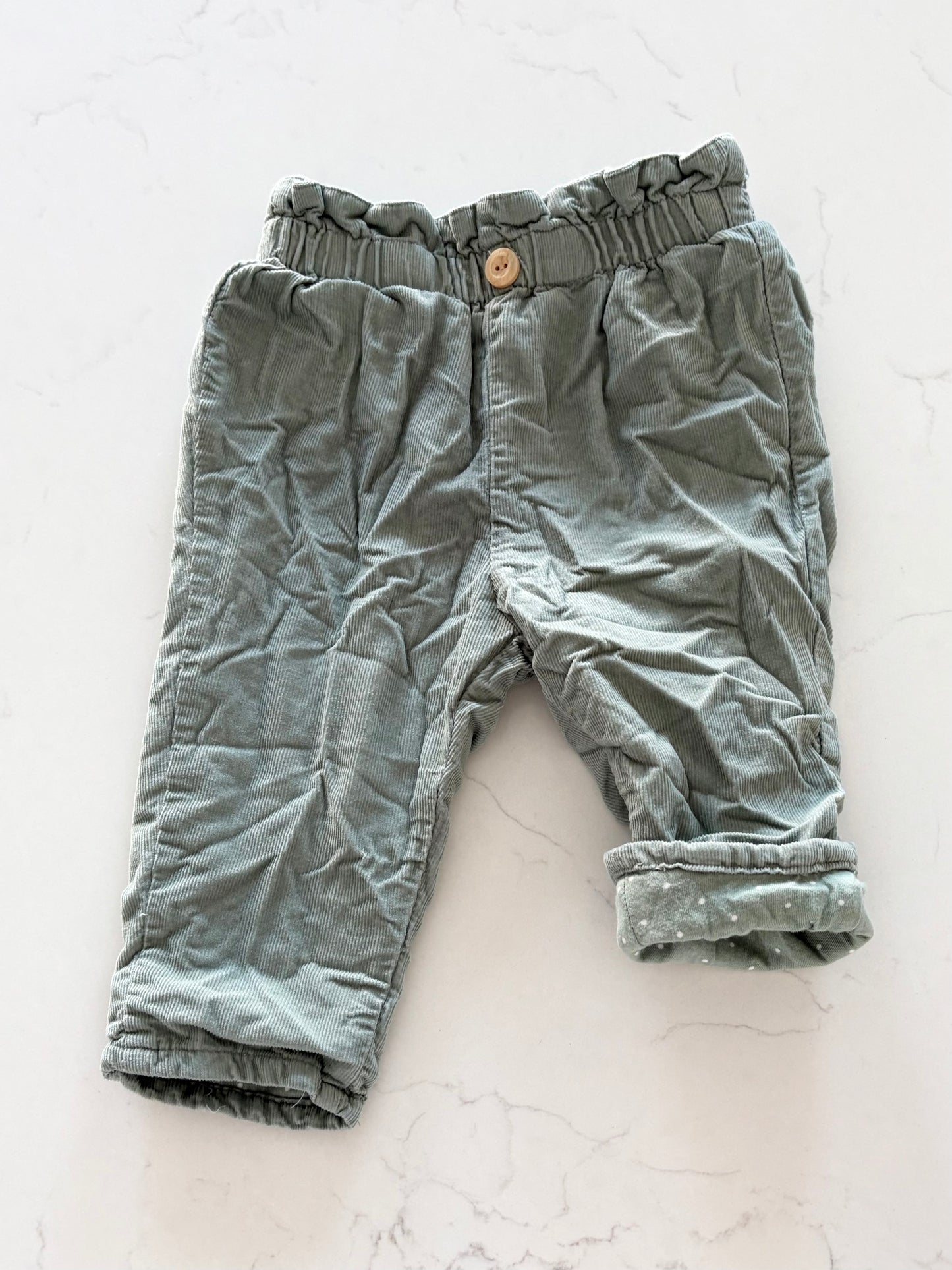 H&M-Pantalon doublé-4/6 mois