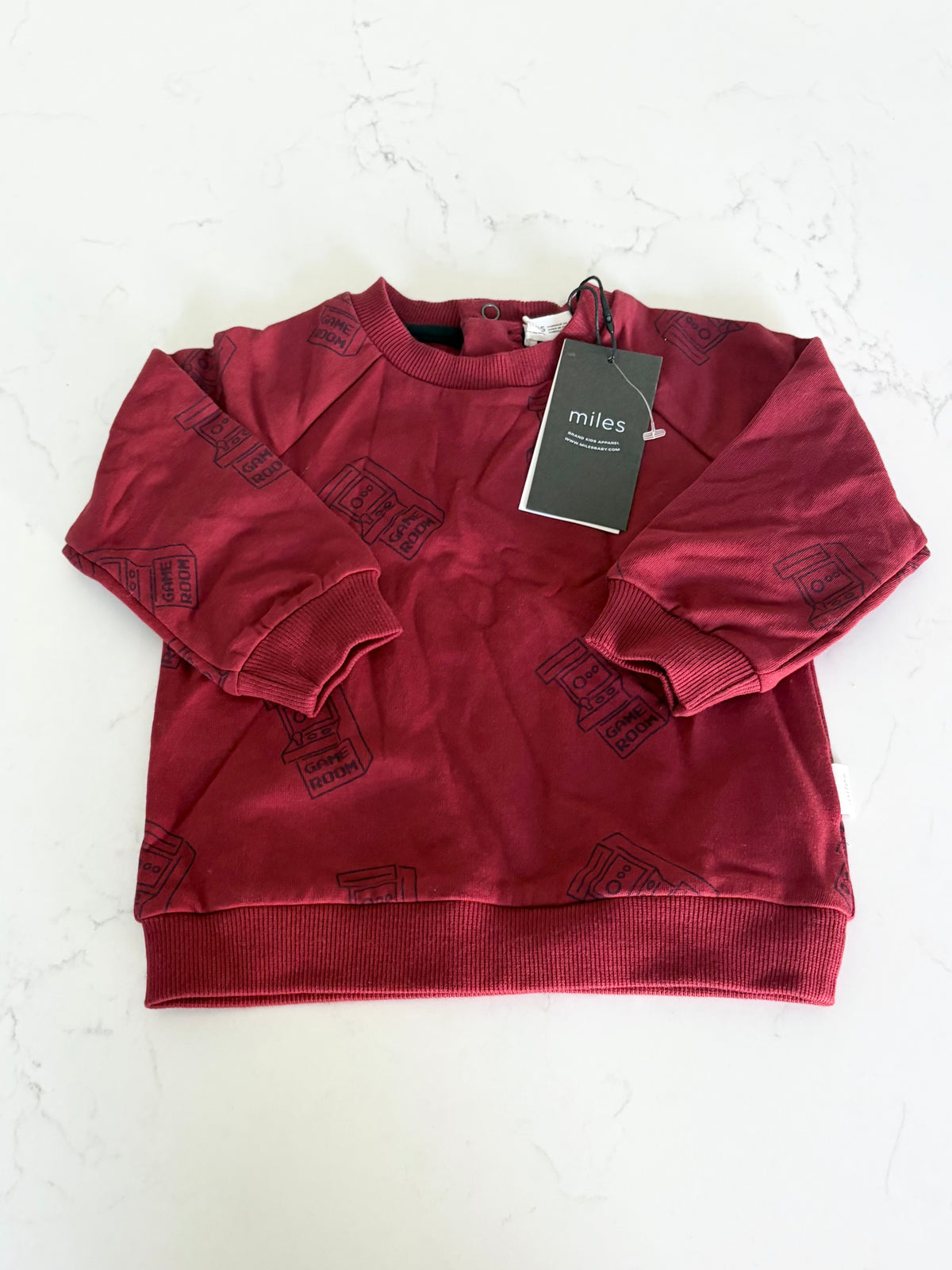 NEUF-Miles the label-Crewneck-12 mois