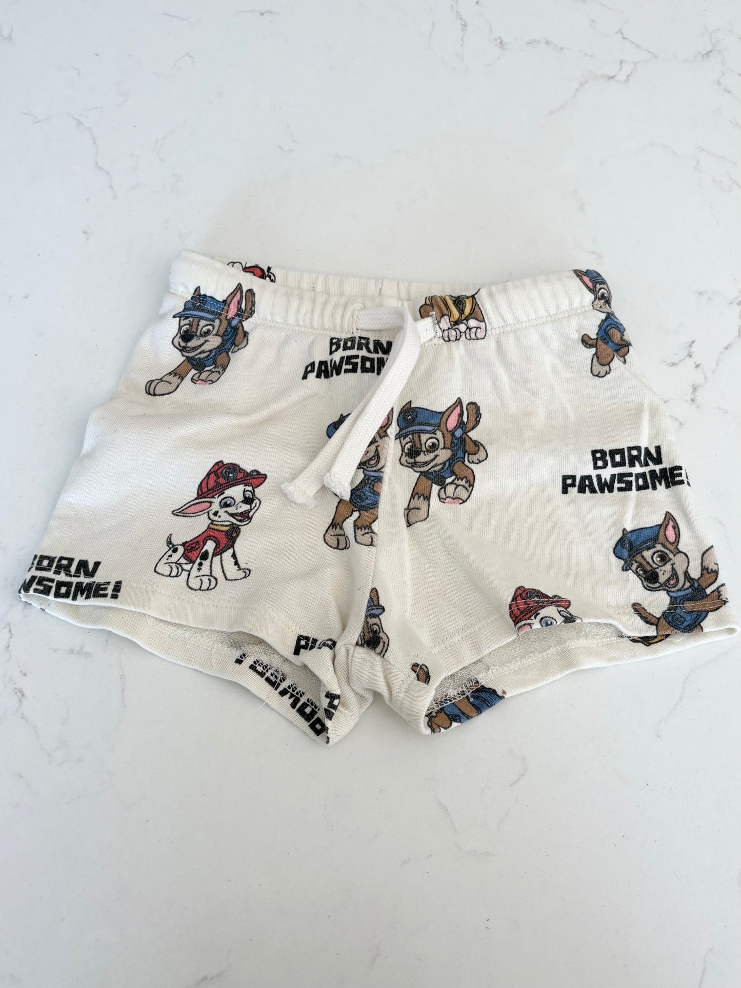 H&M/Pat patrouille-short-12/18 mois (légère imperfection)