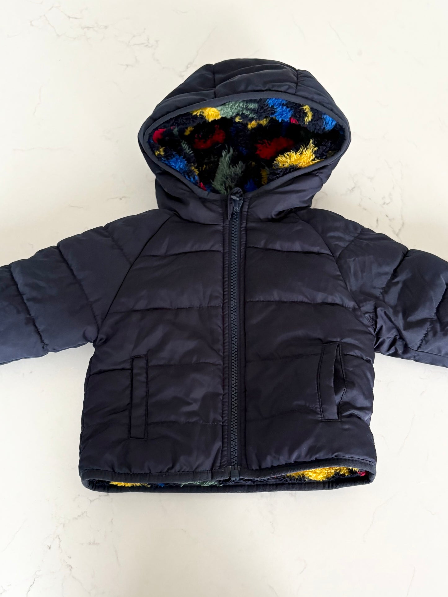 Old Navy-Manteau doublé mi saison-6/12 mois