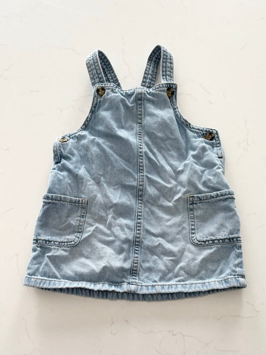 H&M-Robe jeans-12/18 mois