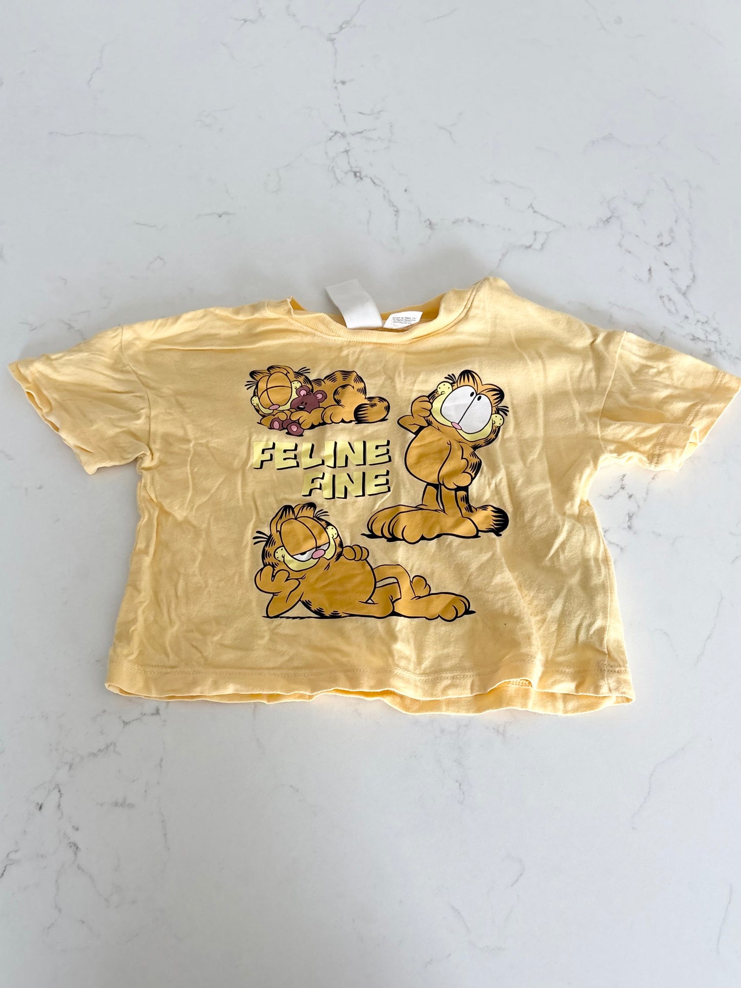 H&M/garfield-T shirt-4/6 mois