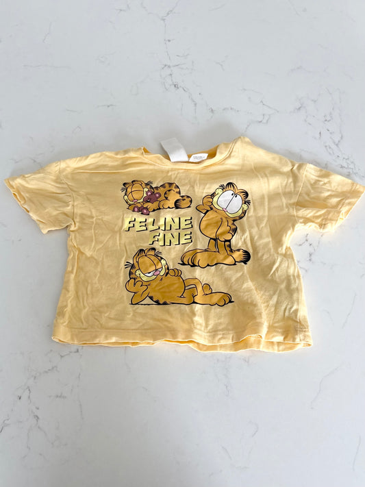 H&M/garfield-T shirt-4/6 mois