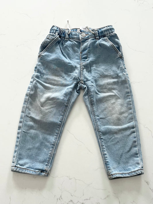 Zara-Jeans baggy-18/24 mois