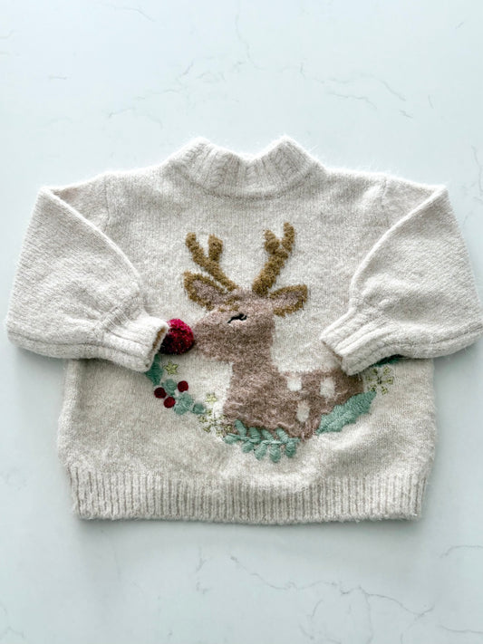 Zara-Chandail de laine-6/9 mois