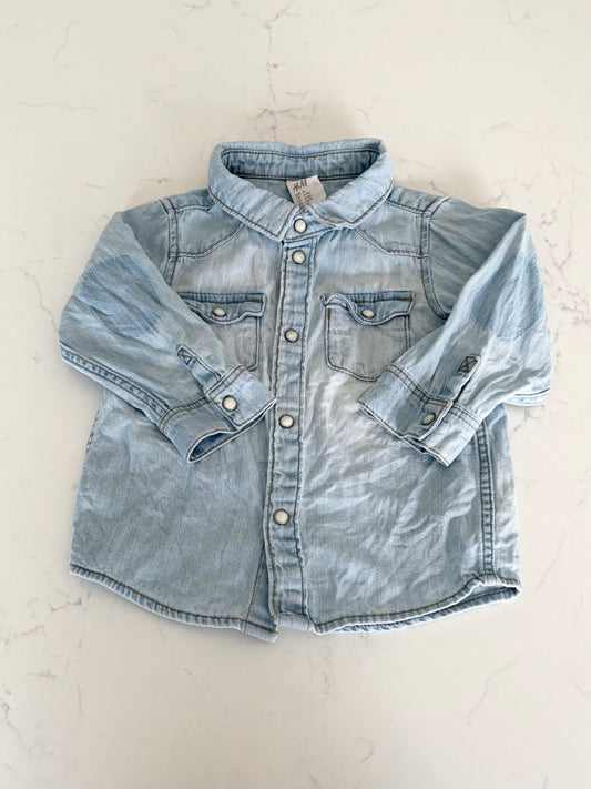 H&M-Chemise-6/9 mois