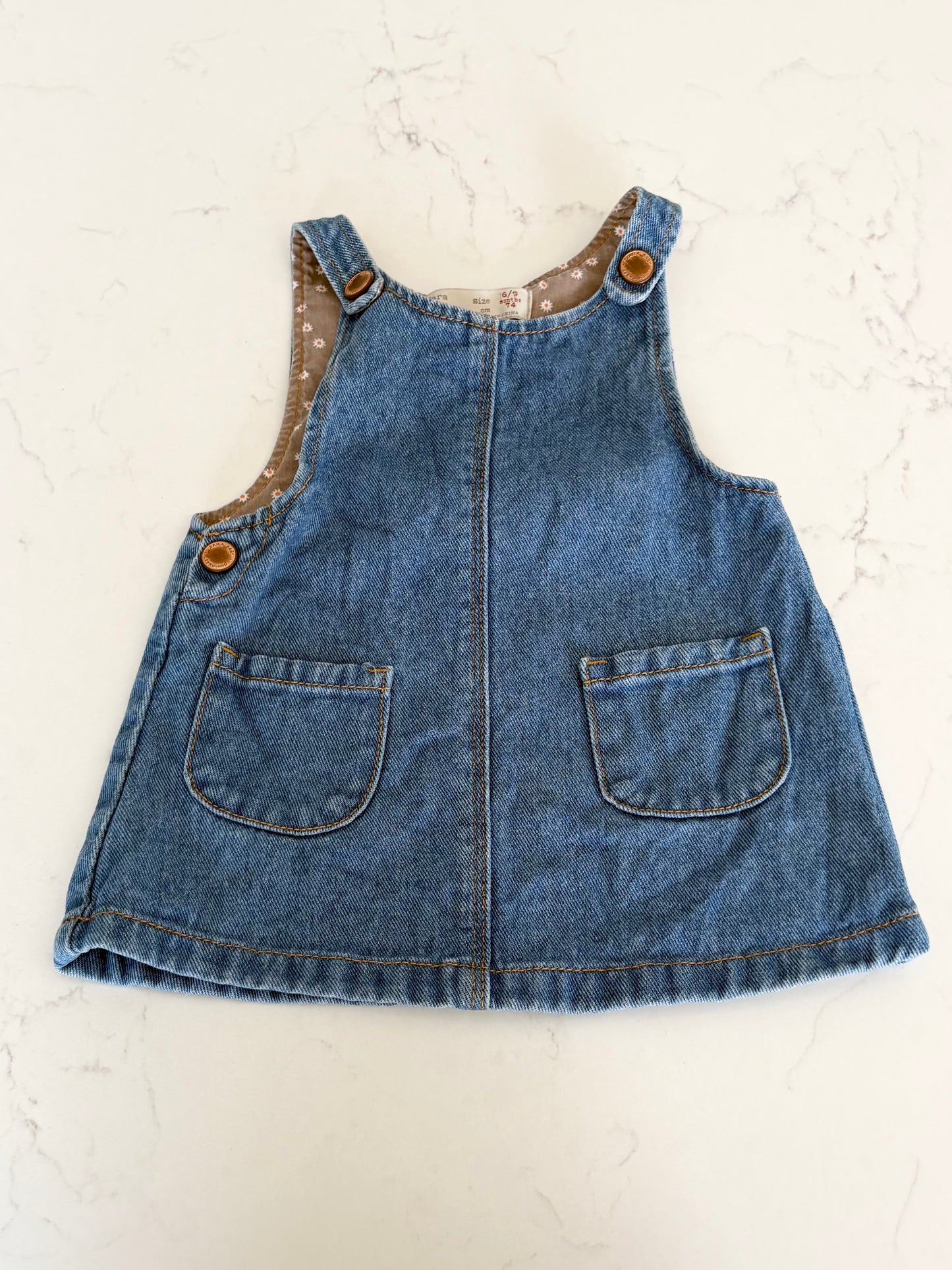 Zara-Robe-6/9 mois