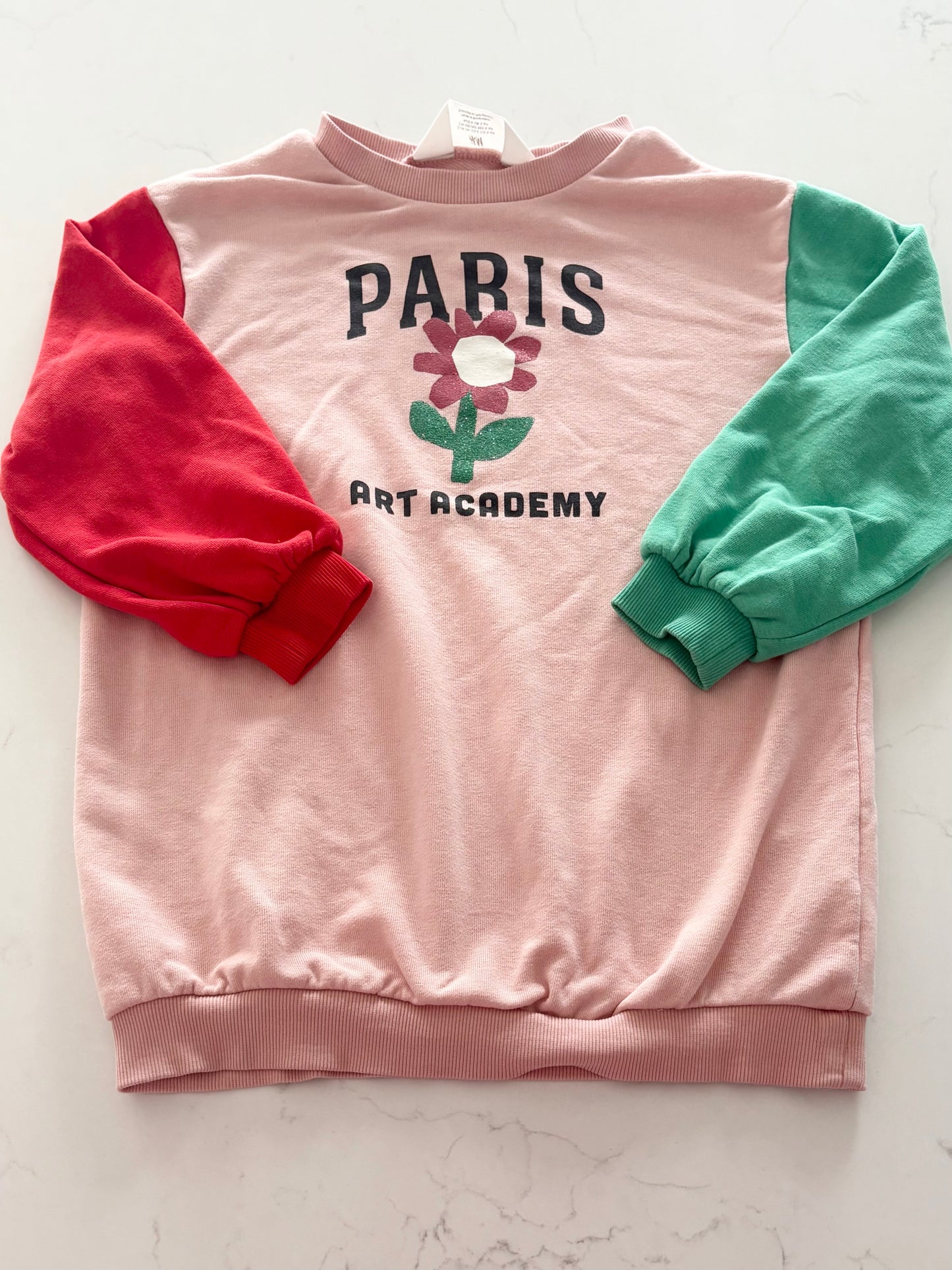 H&M-Robe coton ouater-5/6T ( Légère imperfection)