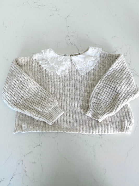 Zara-Chandail de laine-3/4T ( fait petit )