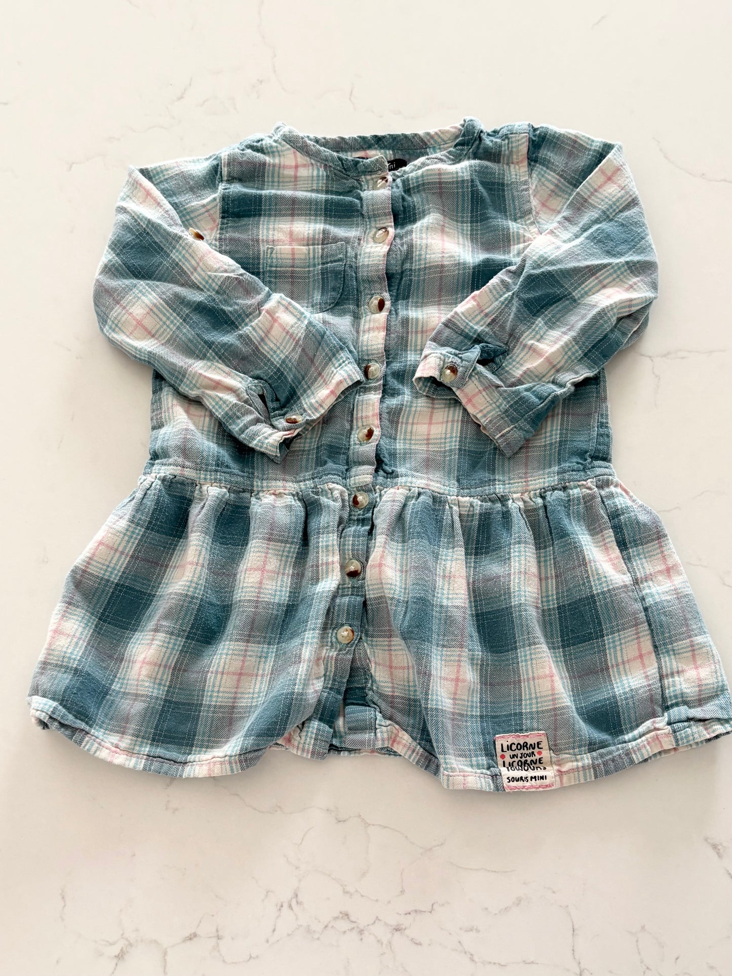 Souris Mini-Robe-12/18 mois