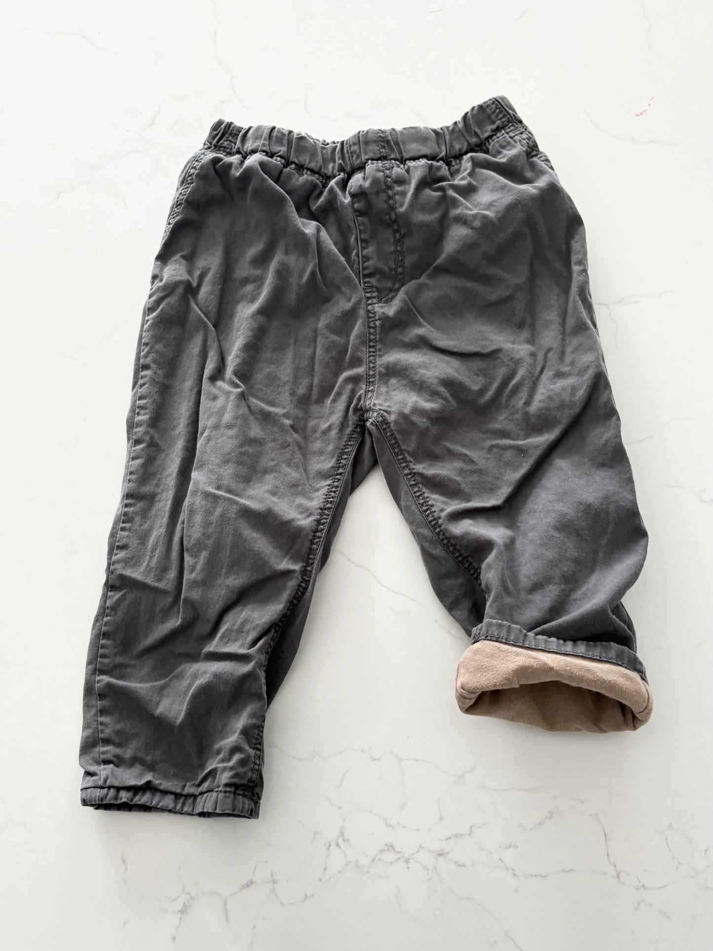 H&M-Pantalon doublé-18/24 mois