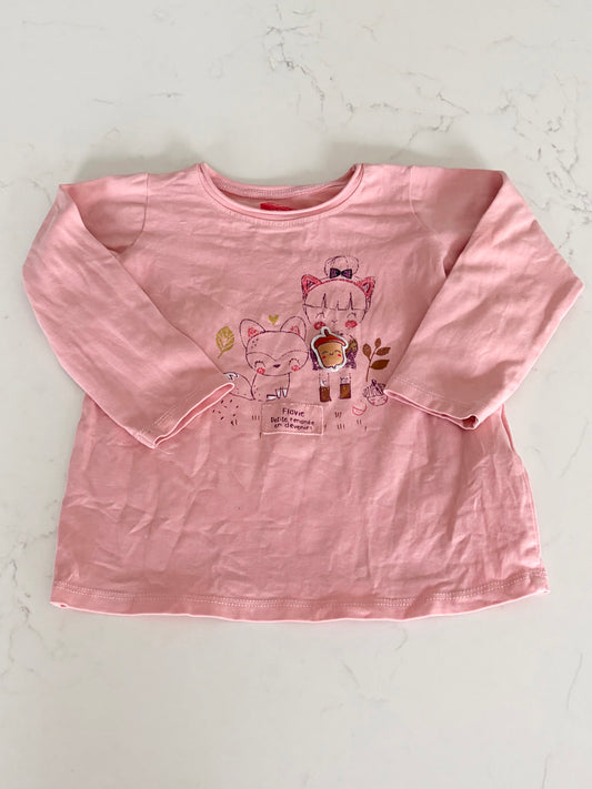 Souris mini-T shirt-9/12 mois