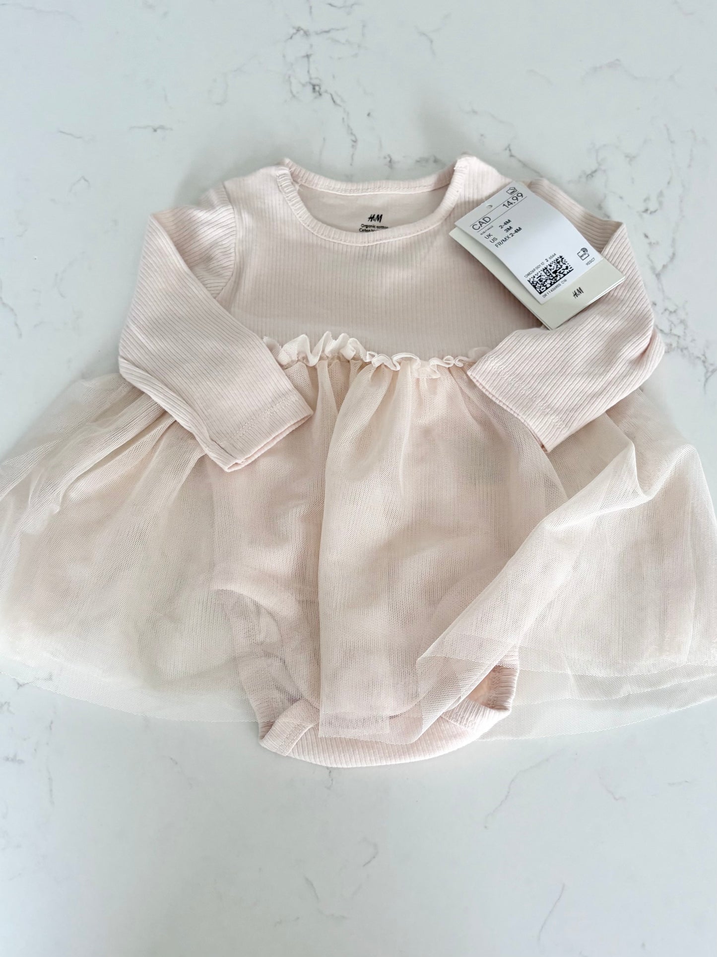 Neuf-H&M-Robe-2/4 mois