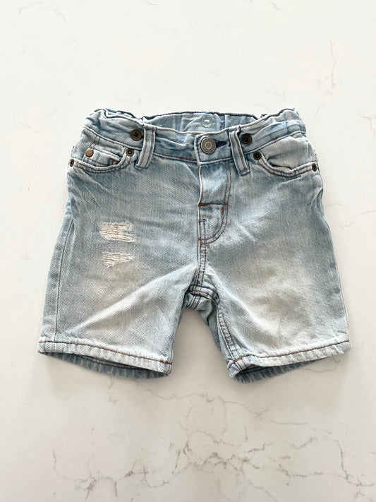 H&M-Short jeans-6/9 mois