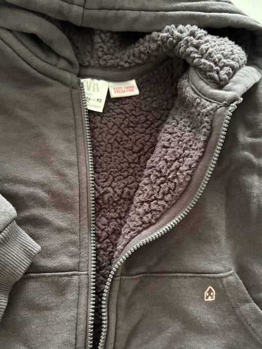 Zara-Veste doublé polar-18/24 mois