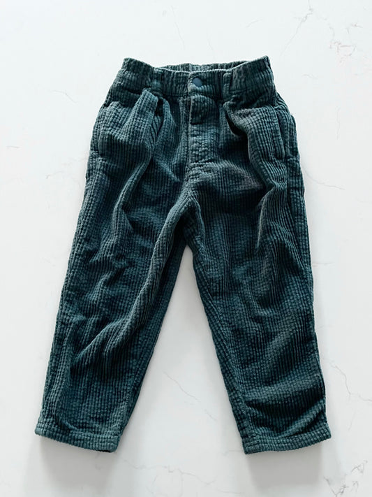 Zara-Pantalon corduroy-3/4T