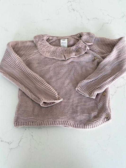 H&M-veste en laine-6/9 mois