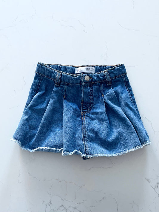 Zara-Jupe/Short en jeans-18/24 mois