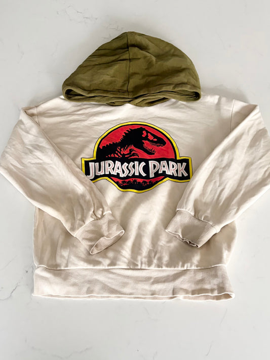 H&M/Jurrassic Park-Coton ouater-6/8T ( imperfection bout manches)